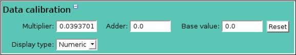 Point Type Edit Data Calibration